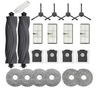 JoyBros Accessories for Dreame L10s Ultra Heat, L10s Ultra Gen 2, Mova E30 Ultra, Mop Pads X6; Dust Bags X4; Filter X4; Main Brushes X2; Side Brushes X4 Replacement Parts