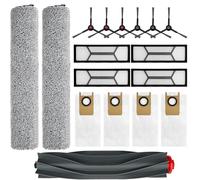 JoyBros Omni S1 Pro Replacement Parts Accessories for Eufy Omni S1/S1 Pro Robot Vacuum: Main Brush X1, Side Brush X6, Washable Filter X4, Dust Bag X4, Rolling Mop X3 17-Pack