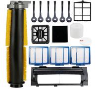 JoyBros Replacement Part Accessories Compatible for Shark IQ R101AE RV1001AE UR1100SRUS AV1002AE AV1010AE RV100AE EZ RV912S Side/Sweep Brush Filter Main/Roller Brush Shell Clean Base Filter
