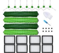 JoyBros Replacement Parts Accessories for iRobot Roomba i3 i3+ i4 i6 i6+ i7 i7+ i8 i8+J7 /Plus E5 E6 E7 I,E &J Series Vacuum Cleaner 2 Set Rubber Brushes 8 HEPA Filters 8 Side Brushes
