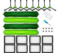 JoyBros Replacement Parts Accessories for iRobot Roomba i3 i3+ i4 i6 i6+ i7 i7+ i8 i8+J7 /Plus E5 E6 E7 I,E &J Series Vacuum Cleaner 2 Set Rubber Brushes 8 HEPA Filters 8 Side Brushes