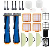 JoyBros Replacement Parts Accessories for Shark AV2610WA RV2610WA Matrix Plus 2- in-1 Robot Vacuum Cleaner,2 Main Brush,4 Filters,3 Mop Pads,6 Side Brushes,2 Pre Filter,&1 Pre-Motor 2 Foam Filter