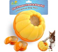 JoyBruko Interactive Dog Toys for Aggressive Chewers, /No Oil Needed/Smooth Screwing Frozen Treat Freezable Dog Puzzle Treat Dispensing Toy to Keep Them Busy for Small Medium Large Breeds