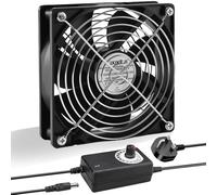 Joycabin 120mm Computer Fan, Computer Cooling Fan with AC Plug 220V PC Fan DC 4V 5V 12V Adjustable Speed Brushless Cooling Fans for PC, Computer, Server Cabinet, TV Box, AV Cabinet, Router