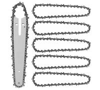 Joycabin 5 Pack 6 Inch Chainsaw Chain 36 Drive Links 1.1mm 1/4" LP - 6" Replacement Saw Chain for Mini Electric Cordless Chainsaws, Garden Tree Cutting & Branches