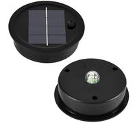 Joycabin Pack of 2 Solar Replacement Top 8 cm With LED Warm White Light, IP65 Waterproof Battery Box Panel for Garden Lantern Lid