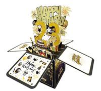 Joycard 23rd Birthday Card, 23rd Birthday Decorations for Her Him, Happy Birthday 3D Cards for 23 Year Old Daughter Son, Birthday Gift Box for Grandson Granddaughter