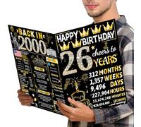 Joycard 26th Birthday Card with Envelope, 26th Birthday Decorations for Women, 26 Year Old Birthday Gifts for Her, Happy Birthday Cards for 26 Year Old Daughter, Back in 1999