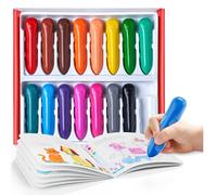 JoyCat 16 Colors Jumbo Crayons for Toddlers 1-3, Washable and Unbreakable