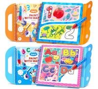 JoyCat 2-Pack Reusable Water Coloring Book for Kids 3-5 Alphabet & Number