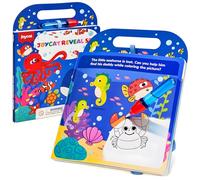 JoyCat Ocean Water Colouring Book for Toddlers 3-5, Reusable Water Painting Book for Mess Free Colouring, 13 Activity Pages with Water Pen, Travel Toy Birthday Gift for Boys Girls