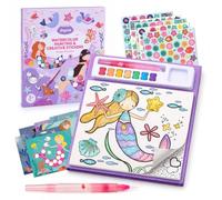 JoyCat Paint with Water Coloring Books & Creative Sticker(Ocean Princess)