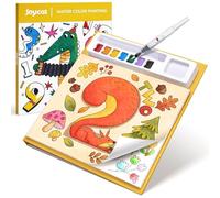 JoyCat Paint with Water Coloring Books for Toddlers, Watercolor Painting Sets for Kids Ages 3-5 4-8, Arts and Crafts Drawing Activities Toy Birthday Gift for Boys Girls (Light Yellow)