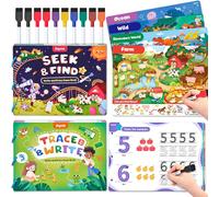 JoyCat Preschool Learning Activities Set (2 Pack) - S ind Game Books and Letters Numbers Handwriting Practice Tracing Workbooks for Toddlers & Kids, Birthday Gifts for Girls and Boys Ages 3-5
