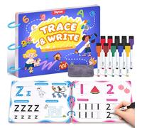 JoyCat Wipe Clean Handwriting Practice Book, 48 Reusable Pages
