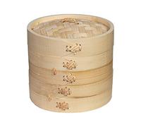 Joyce Chen 2-Tier Bamboo Steamer Baskets, 6-Inch