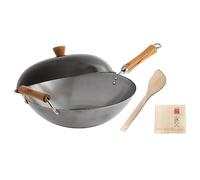 Joyce Chen J21-9972 Classic Series Uncoated Carbon Steel Wok Set, Alloy, 14 Cubic_inches, Silver