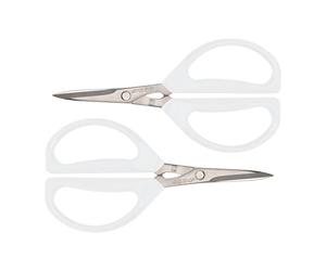 Joyce Chen Original Unlimited Kitchen Scissors with White Handles, 2 Pack