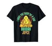 Joyce Fat Buddah Saying Funny Joyce Name Value Graphic T-Shirt, Men, Black, M