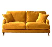 Joyce Velvet Style 3 Seater Sofa (Mustard)