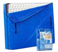 JOYCEMALL Double Size Mattress Bag for Moving & Storage - Heavy Duty, Extra-Thick, Waterproof & Reusable, 8 Reinforced Handles, Strong Zipper, for Home/Apartment Relocation