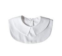 Joyci Girls Peter Pan Detachable Fake Collar Half Blouse Dickey Doll Collar, B White, One Size