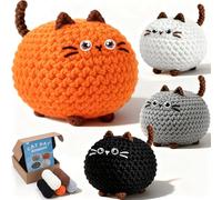 Joyclub Crochet Kit for Beginners 4 Pack Cat