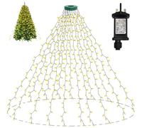 Joycome Christmas Tree Lights Indoor, 2M x 16 Strands 400LED Christmas Lights for Tree with Plug, Waterproof Cascading Twinkle Light, 8 Modes Waterfall Fairy Light for Indoor Outdoor (Warm White)