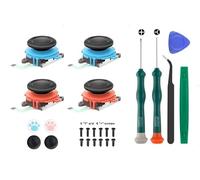 Joycon Joystick Replacement 2 Pack for Switch 2, Replacement Joy-Stick Analog Thumb Stick for Nintendo Joycon 2 (L)/(R) Blue/Red, Left/Right Analog Joystick with Thumbstick Grips & Screws (Blue/Red