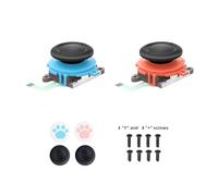 Joycon Joystick Replacement 2 Pack for Switch 2, Replacement Joy-Stick Analog Thumb Stick for Nintendo Joycon 2 (L)/(R) Blue/Red, Left/Right Analog Joystick with Thumbstick Grips & Screws