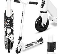 Joycruise Stunt Scooter Trii S2 Pro Scooters for Kids & Teenagers, Entry Level Beginners Trick Scooter, 360° Handlebar-100mm Alloy Wheels (Black White)
