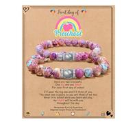 JoycuFF First Day Gifts for her Gifts from Mom Unique Mother her Bracelets for her Mother her Gift Back to Gifts, 7", Stone, no gemstone