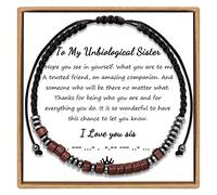 JoycuFF Morse Code Bracelets for Women Men Anniversary Birthday Gifts for Best Friend Mom Daughter Son Boyfriend Girlfriend Husband Grandma Granddaughter Grandson Wrap Strand Wood Bracelet,