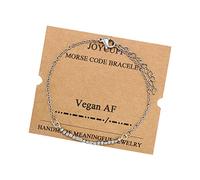 JoycuFF Morse Code Bracelets Gifts for Women Teen Girls, Inspirational Secret Message Bracelet for Women, Fashion Encouragement Ideas Gifts for Daughter Sister Mom Friends, Adjustable, no gemstone
