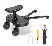 JoyCushy Buggy Board, Universal Buggy Board with Seat, Kiddy Board for Toddlers from 2-6 Years Load 25 Kg, Fits 99% of Prams