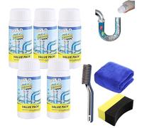 Joycuts Drain Cleaner, Wild Sink and Drain Cleaner, Powerful Sink & D-rain Cleaner, Wild S-ink and D-rain Unblocker, W-ild Pipe Clean-er, for Kitchen Bathroom Toilet Shower (5 Pcs)