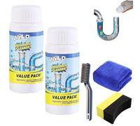 Joycuts Drain Cleaner, Wild Sink and Drain Cleaner, Powerful Sink & D-rain Cleaner, Wild S-ink and D-rain Unblocker, W-ild Pipe Clean-er, for Kitchen Bathroom Toilet Shower (2 Pcs)