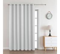 Joydeco 70" W x 90" L Greyish White 1 Panel Blackout Grommet Curtains for Multi-purpose Room