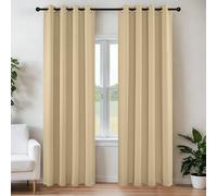 Joydeco Blackout Curtains 120 Inch Length 2 Panels Set, Thermal Insulated Long Curtains& Drapes 2 Burg, Christmas Drapes for Living Room Bedroom Window