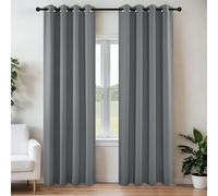 Joydeco Blackout Curtains 84 Inch Length 2 Panels Set, Thermal Insulated Long Drapes 2 Burg, Room Darkening Grommet Drapes for Living Room Bedroom Window