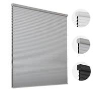 Joydeco Cellular Shades Cordless, Blackout Shades Cellular Blinds for Indoor Windows, Blackout Blinds Honeycomb Blinds Window Shades for Thermal Insulated & Noise Reduction (Grey, 36" W x 64" H)