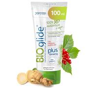 JOYDIVISION American BIOglide Lubricant Plus Ginseng 100 ml I 100% Natural & Vegan I Water-Based lube I Suitable for Latex Condoms