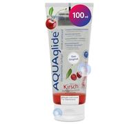 Joydivision AQUAglide Cherry Lubricant 100ml, Vegan, with a Sensual Cherry Scent, Crystal-Clear, Suitable for Latex Condoms