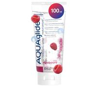 Joydivision AQUAglide Raspberry Lubricant 100ml, Vegan, with a Sensual Scent, Crystal-Clear Lubricant Suitable for Latex Condoms