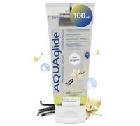 Joydivision AQUAglide Vanilla Lubricant 100ml, Vegan Lubricant, Water-Based with a Sensual Vanilla Scent, Crystal-Clear Lubricant Suitable for Latex Condoms.