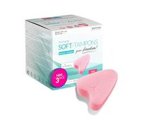 JOYDIVISION Soft-Tampons Mini I 3 Pieces I Threadless tampons for Sports, Swimming & spa I Menstrual sponges Ultra Soft I Easy Insertion & Removal I Mini Soft Tampon Without Thread