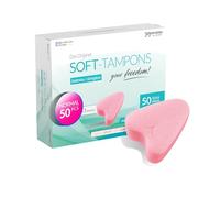 JOYDIVISION Soft-Tampons Normal I 50 Pieces I Threadless tampons for Sports, Swimming & spa I Menstrual sponges Ultra Soft I Easy Insertion & Removal I Soft Tampon Without Thread