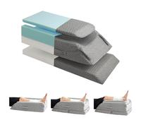 joydomus Leg Elevation Pillow for After Surgery, Adjustable Leg Pillows with Cooling Memory Foam, Wedge Pillow with Handles for Injury Recovery&Pain Relief, Knee Pillow for Sleeping or Resting