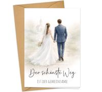 JOYEASE Wedding Card - The Most Beautiful Way is the Common Card Wedding Card
