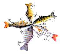 Joyeee 1 Pcs Fishing Lure, Multi Jointed, Saltwater & Freshwater, Random Color